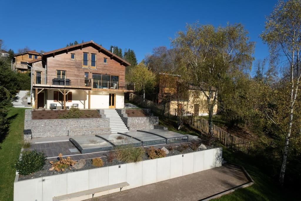 Le Cerf, Chalet Cocooning Avec Piscine Et Billard Ban-sur-Meurthe-Clefcy Exterior photo